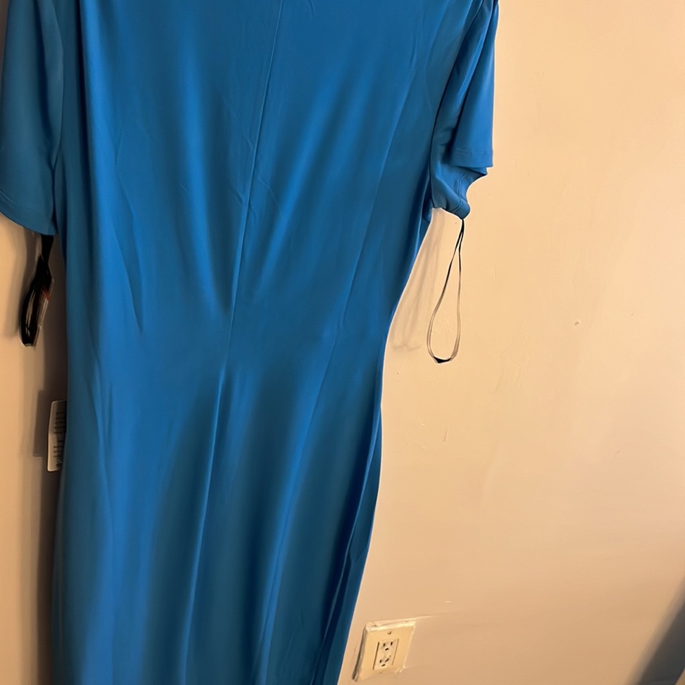 NWT donna Morgan blue maxi waist twist size 12 - Picture 6 of 11